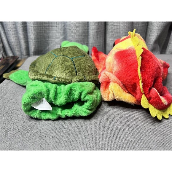 Caltoy Hand Puppets Flamingo Chameleon Turtle 11 inch Stuffed Animal Toy Plush - Picture 7 of 16